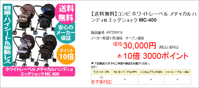 楽天市場のポイント倍増キャンペーンの例